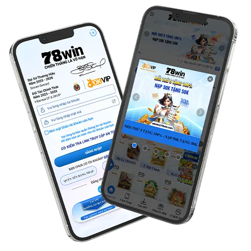 Hình ảnh điện thoại hiển thị hi8823 ứng dụng Android với màn hình trò chơi Slot, minh họa quá trình tải xuống và trải nghiệm di động